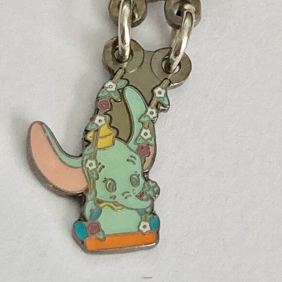 Vintage Disney Dumbo Elephant Charm Disneyana Disneyland Zipper Pull Purse Charm - Picture 5 of 10